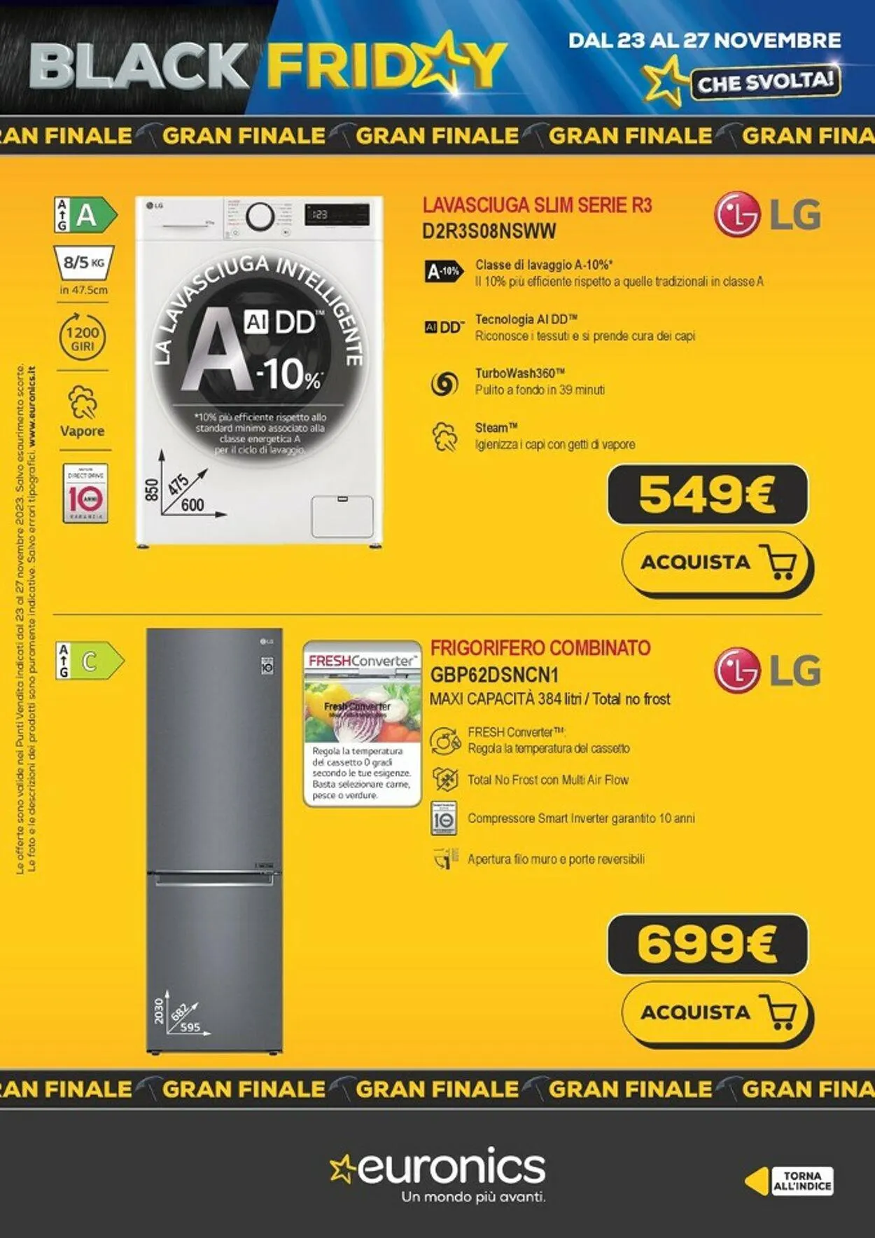 Euronics Volantino attuale da 23 novembre a 27 novembre di 2023 - Pagina del volantino 46