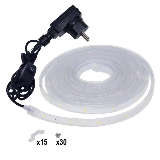 Kit striscia led 5m luce bianco naturale