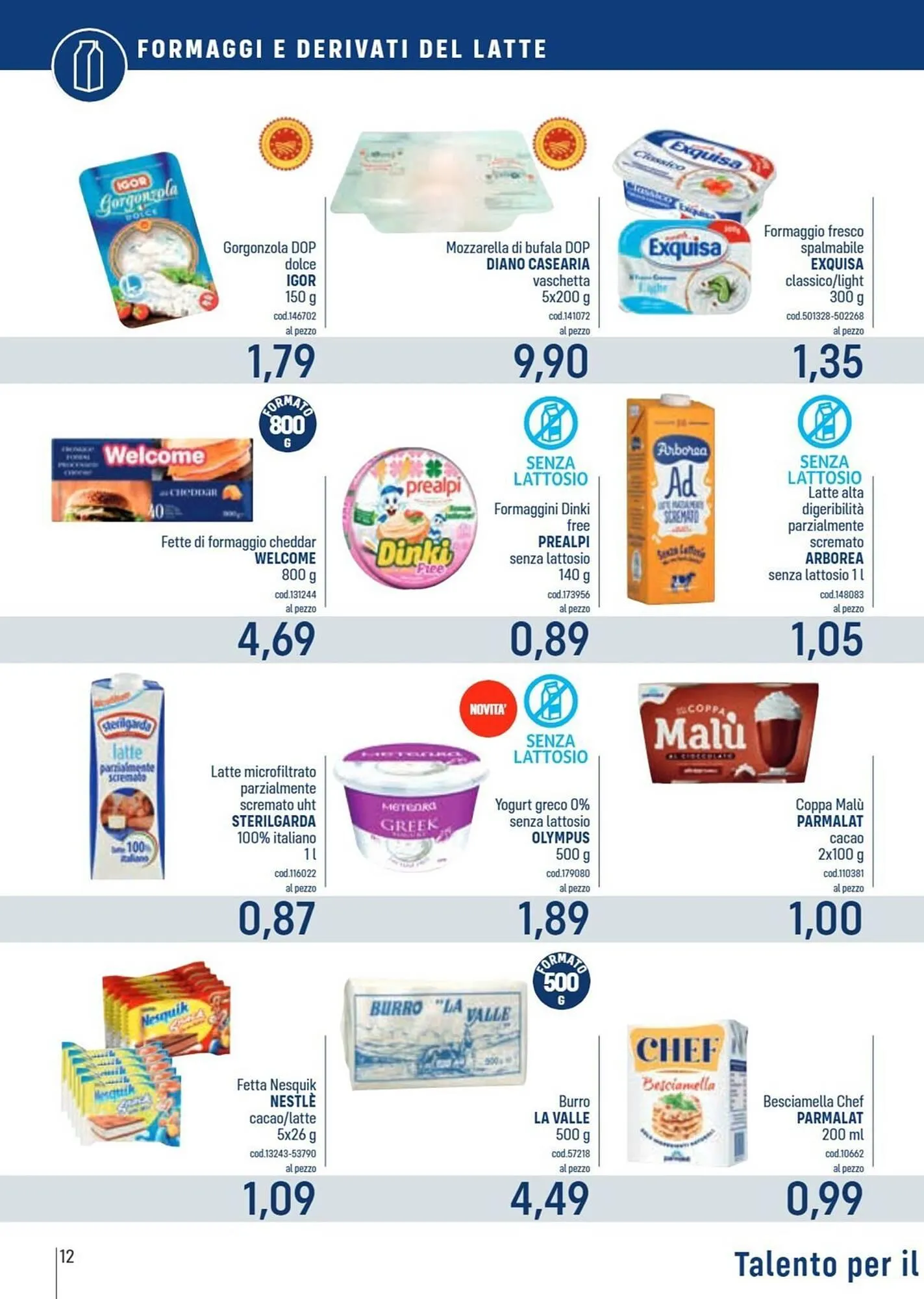 Volantino Talento Professional Store da 22 dicembre a 4 gennaio di 2026 - Pagina del volantino 12