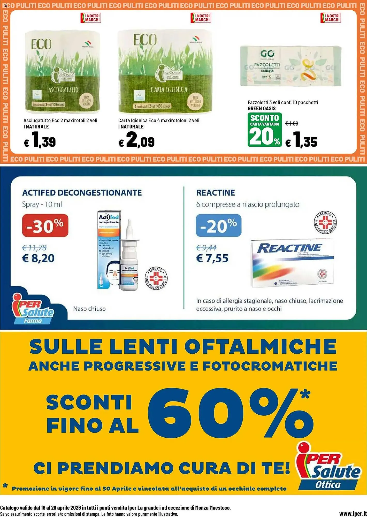 Volantino Iper La Grande da 16 aprile a 26 aprile di 2026 - Pagina del volantino 21