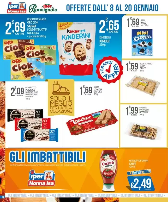Al costo da 8 gennaio a 20 gennaio di 2025 - Pagina del volantino 14