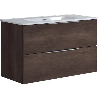 Mobile Bali 100 cm con 2 cassetti rovere scuro