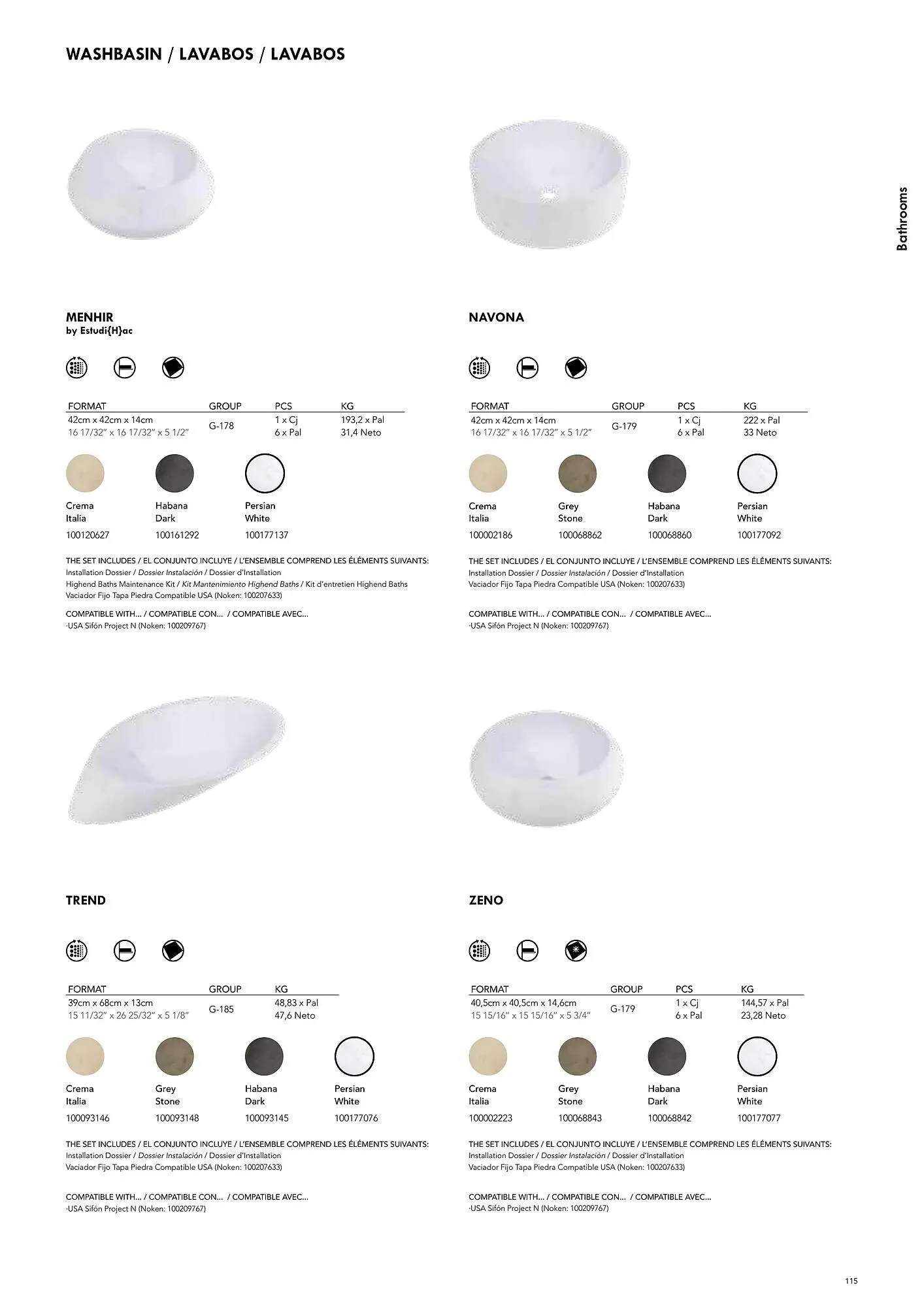 Volantino Porcelanosa da 9 aprile a 28 dicembre di 2024 - Pagina del volantino 125
