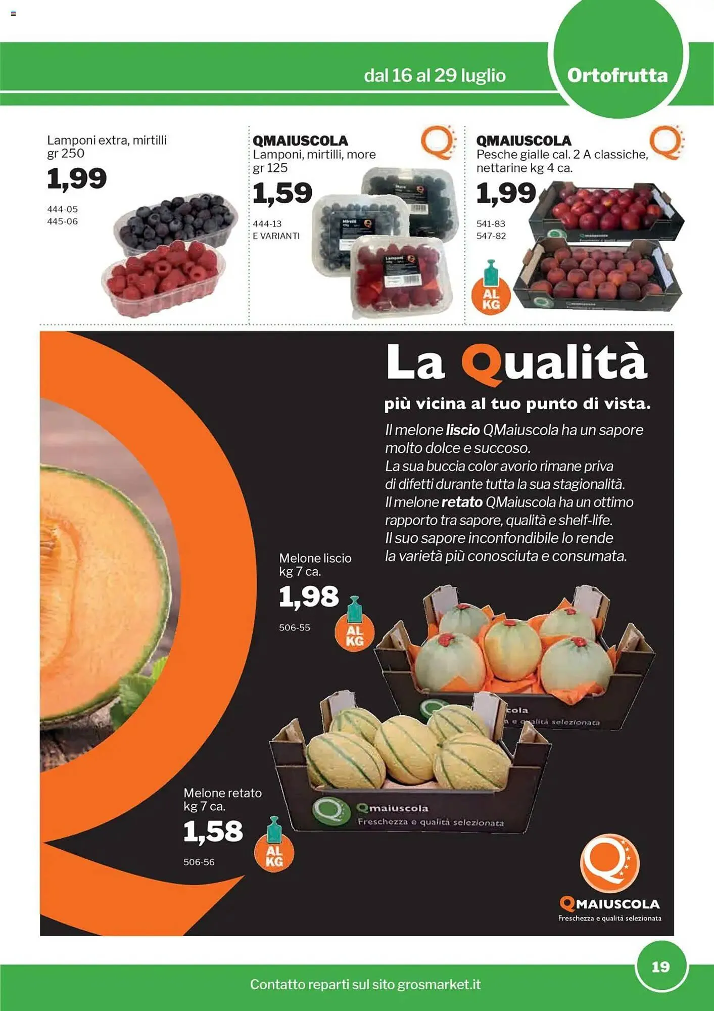 Volantino GrosMarket da 16 luglio a 29 luglio di 2025 - Pagina del volantino 19