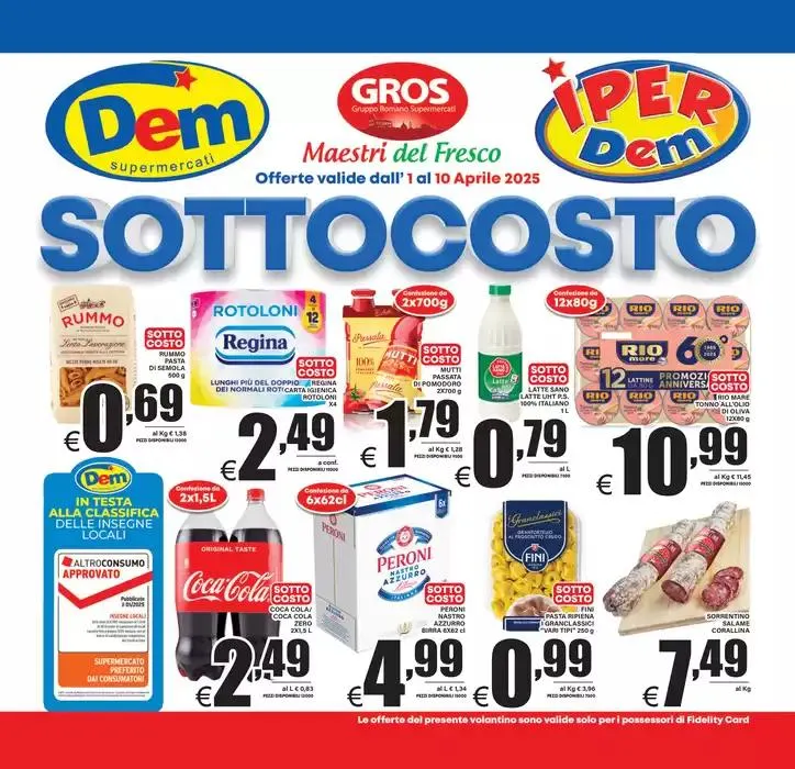 SOTTOCOSTO da 1 aprile a 10 aprile di 2025 - Pagina del volantino 1