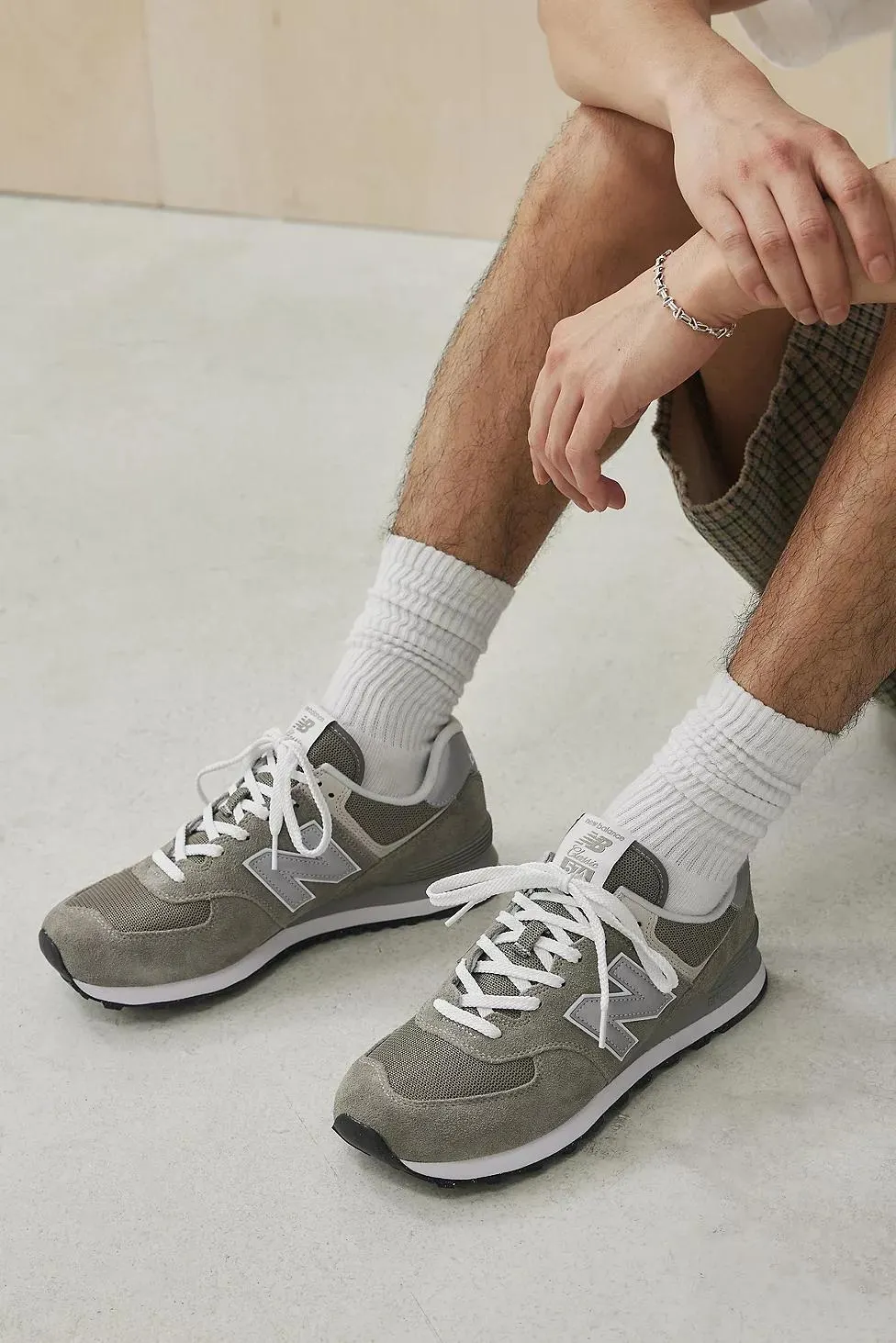 New Balance Grey 574 Trainers