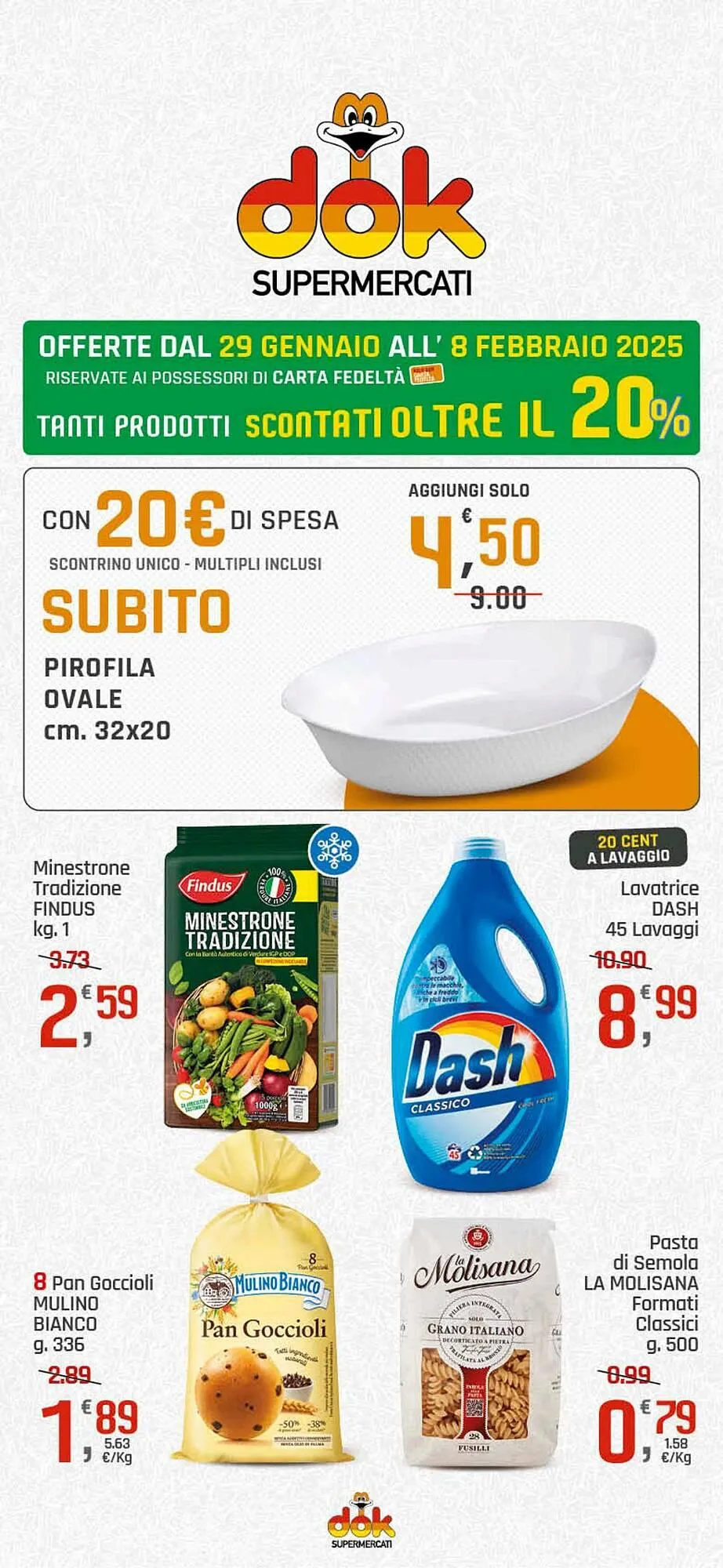 Volantino Supermercati Dok da 24 gennaio a 8 febbraio di 2025 - Pagina del volantino 1