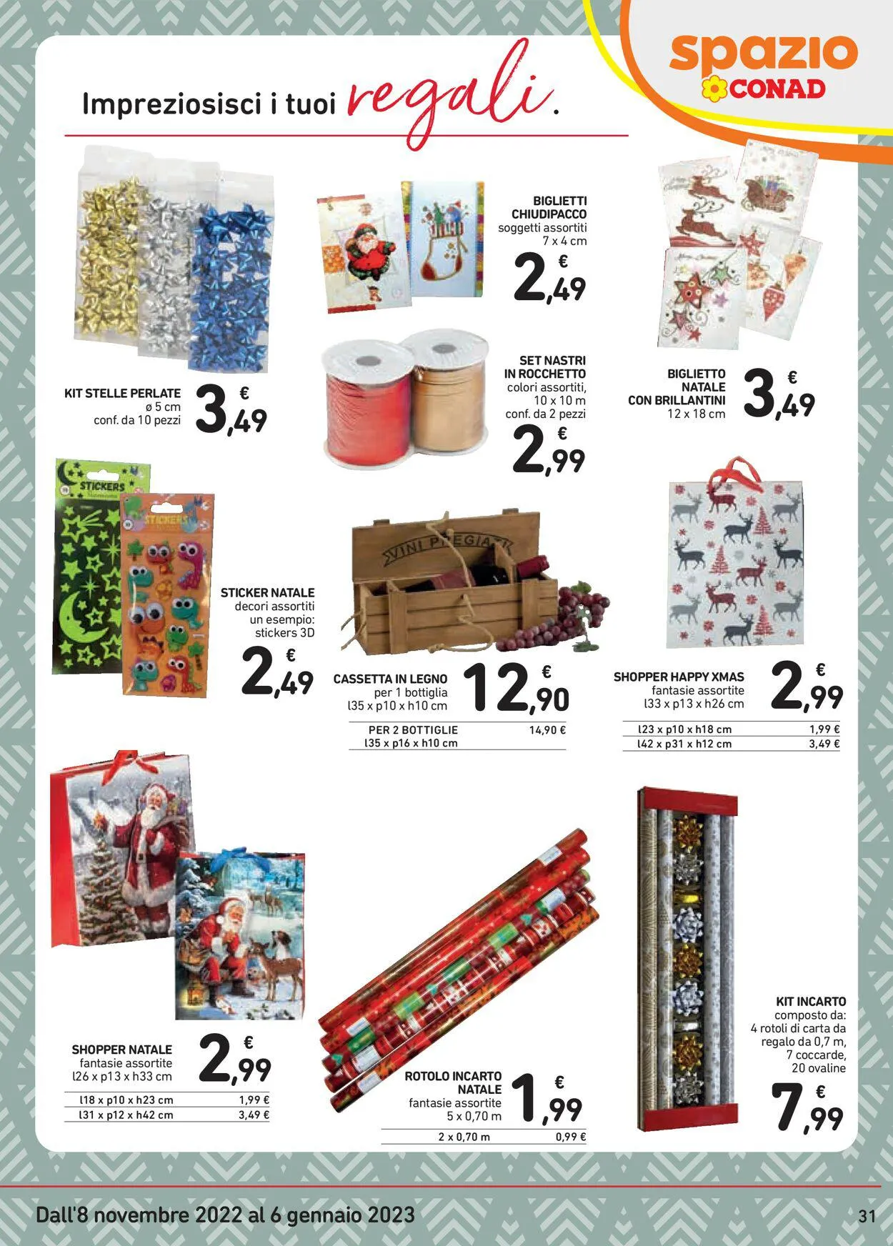 Conad Volantino attuale da 22 gennaio a 6 gennaio di 2025 - Pagina del volantino 31