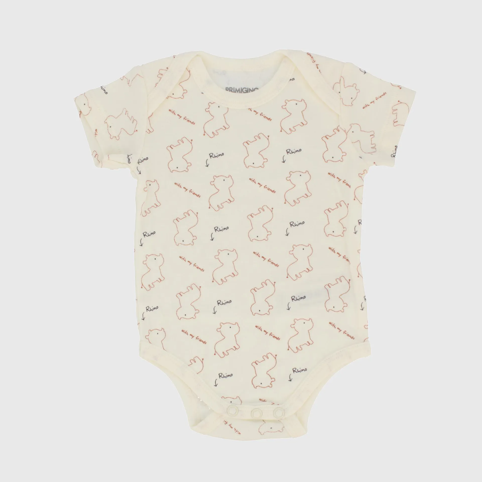 Body in costina da Neonato, BIANCO