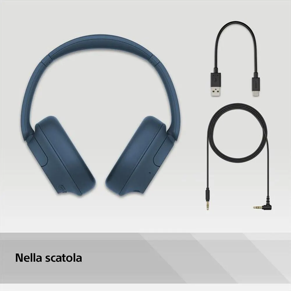 SONY - Cuffie a padiglione chiuso WHCH720NL.CE7-Blu