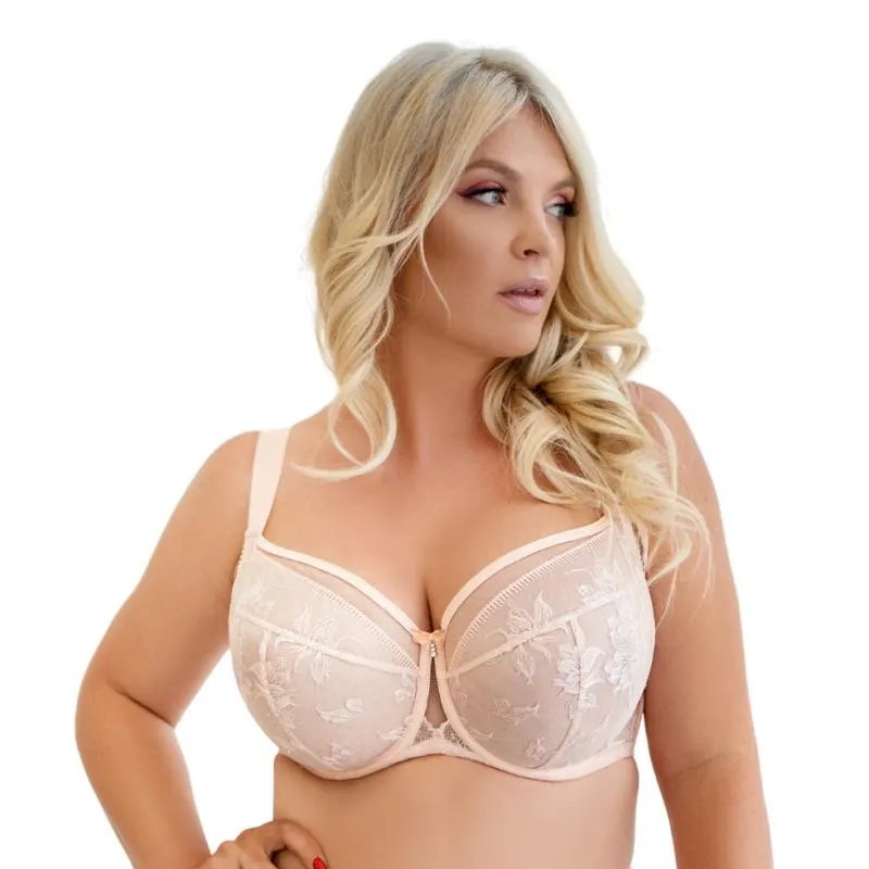 KL-B-IRIS-SOFTSIDESUPPORT- Reggiseno soft speciale coppe grandi - salmon