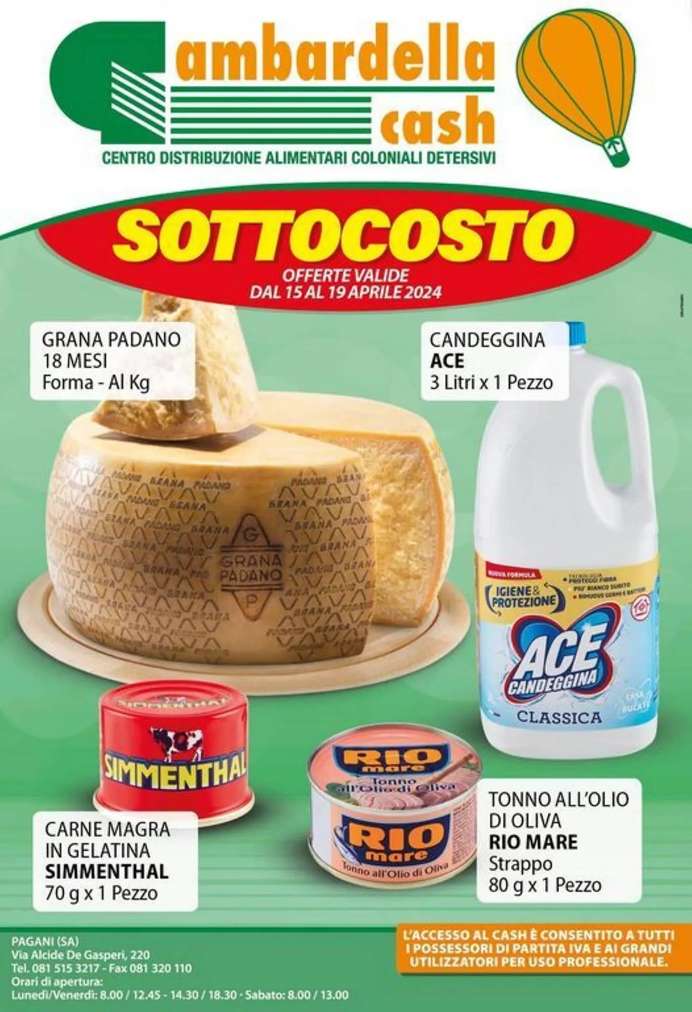 Volantino Gambardella Cash da 15 aprile a 19 aprile di 2024 - Pagina del volantino 1