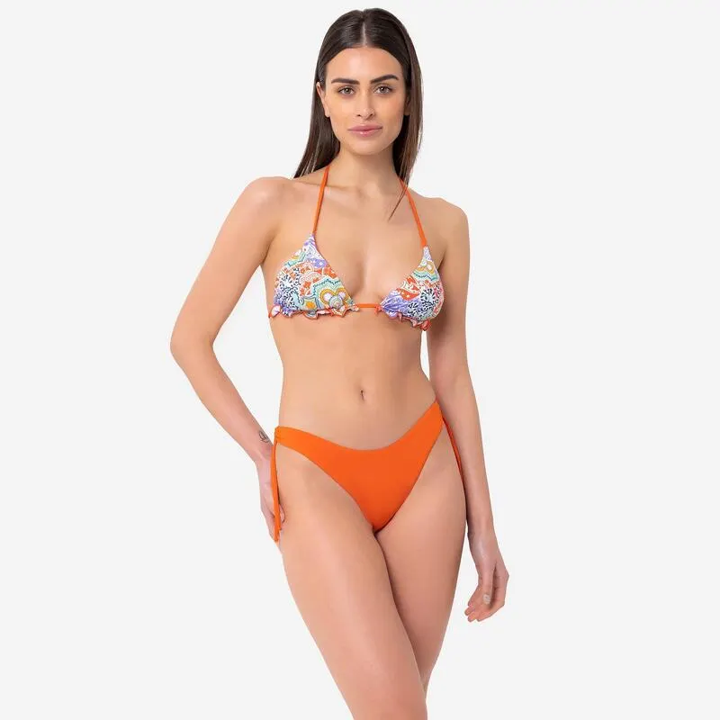 BIKINI DONNA TRIANGOLO PATCH le blu arancione
