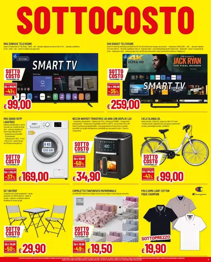 SOTTOCOSTO da 28 marzo a 5 aprile di 2025 - Pagina del volantino 7