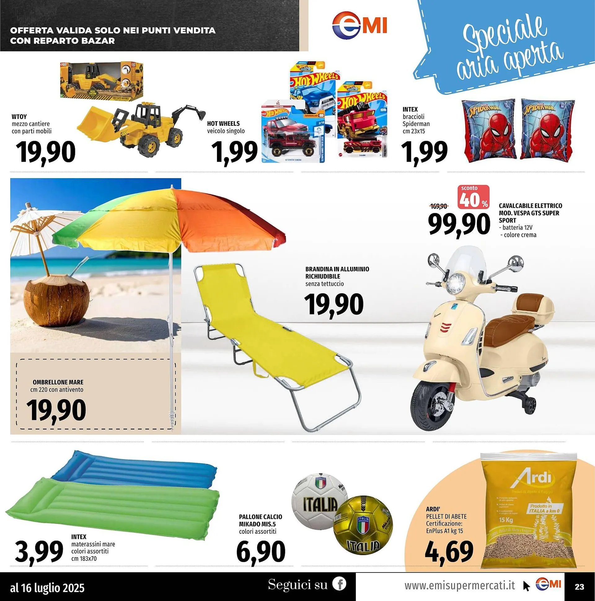 Volantino Emi Supermercati da 3 luglio a 16 luglio di 2025 - Pagina del volantino 23