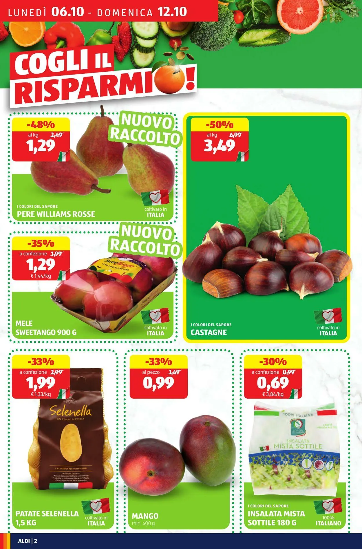 Aldi Volantino attuale da 6 ottobre a 12 ottobre di 2025 - Pagina del volantino 2