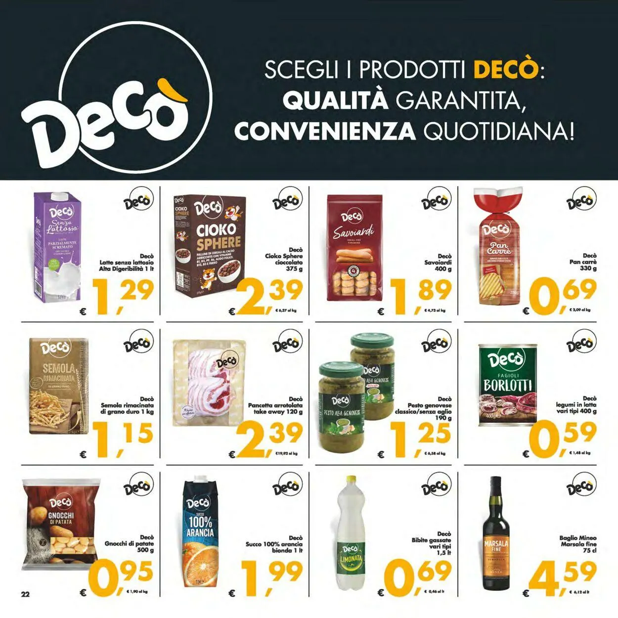 Deco Volantino attuale da 4 novembre a 13 novembre di 2025 - Pagina del volantino 22