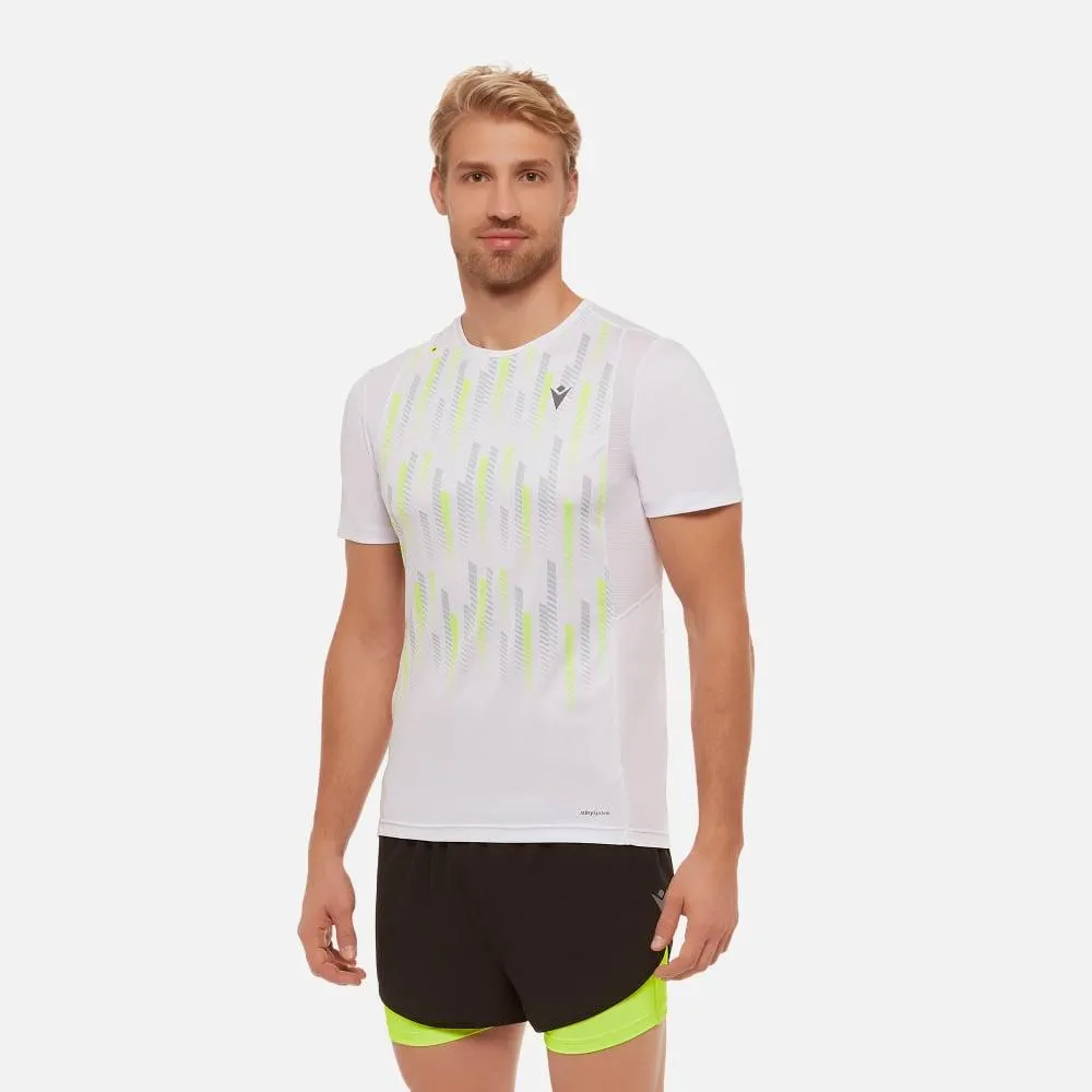 T-shirt running uomo kenny bianca