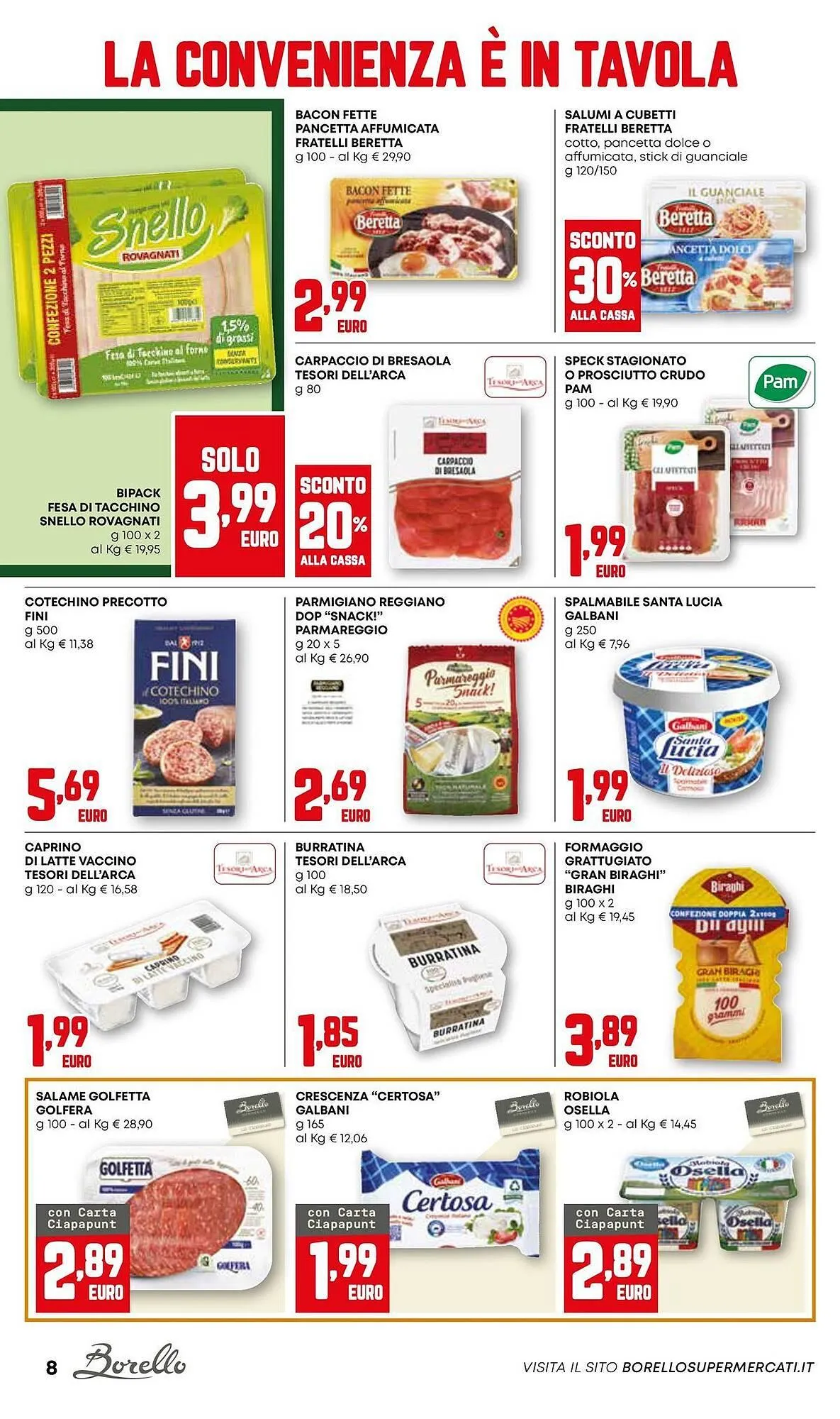 Volantino Borello Supermercati da 6 novembre a 19 novembre di 2025 - Pagina del volantino 8