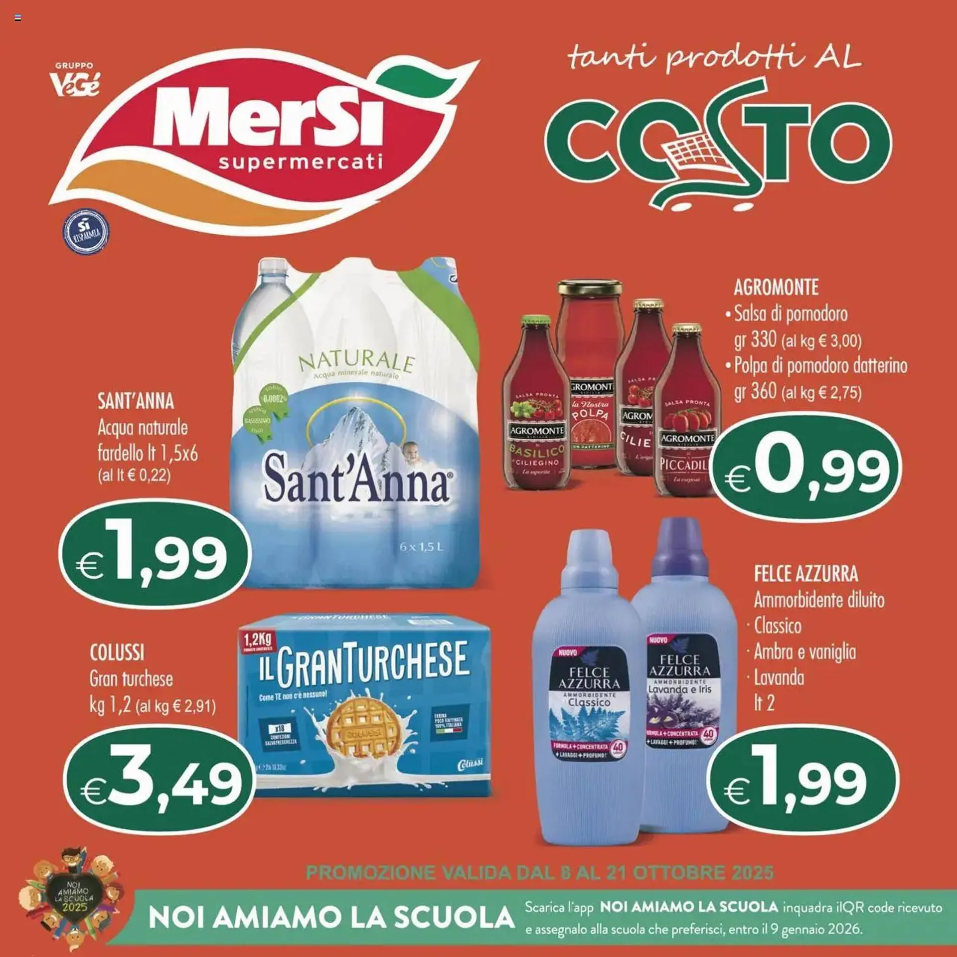 Volantino MerSi Supermercati da 8 ottobre a 21 ottobre di 2025 - Pagina del volantino 1