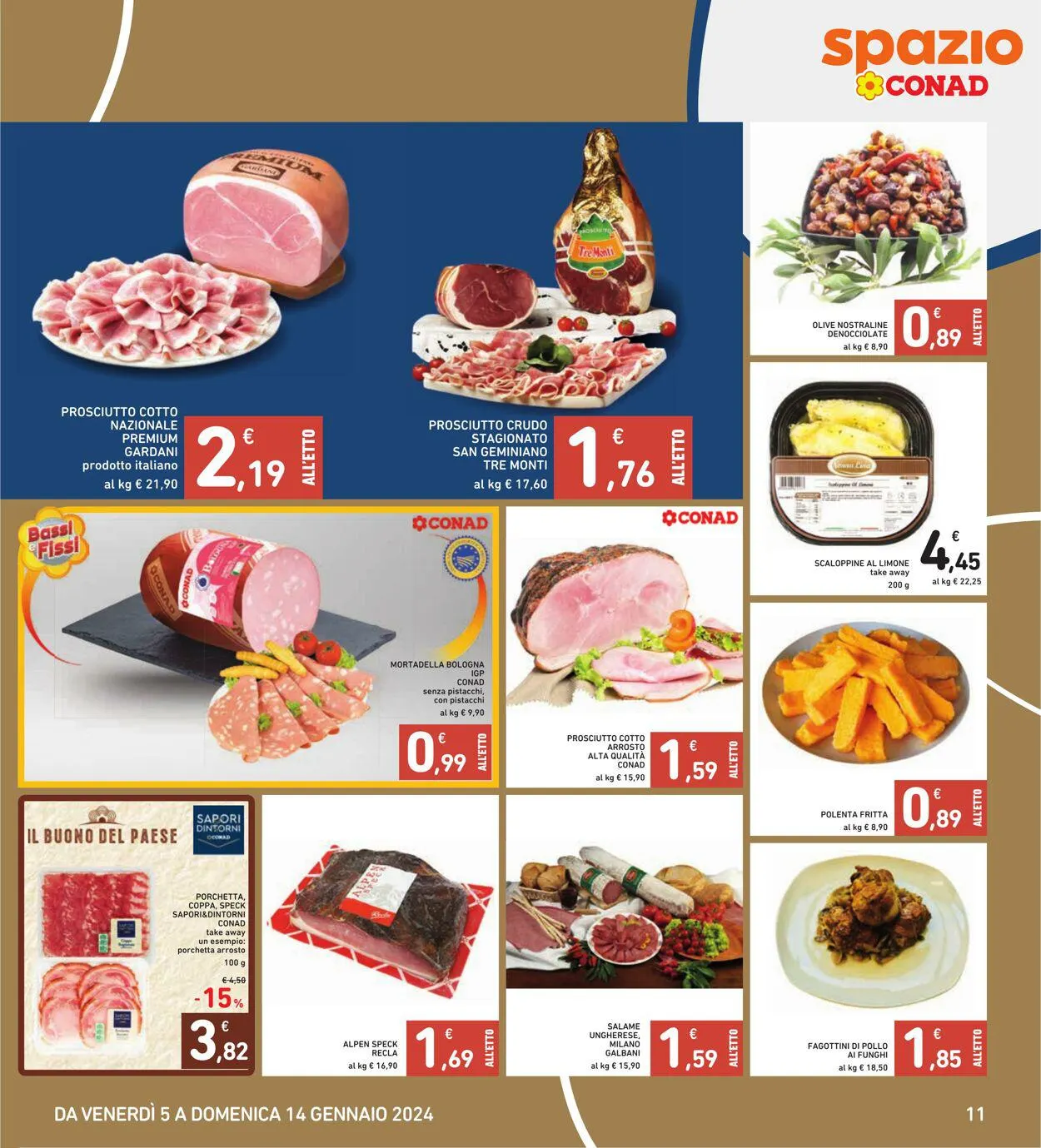 Conad - Spazio - Roma Volantino attuale da 5 gennaio a 14 gennaio di 2024 - Pagina del volantino 11