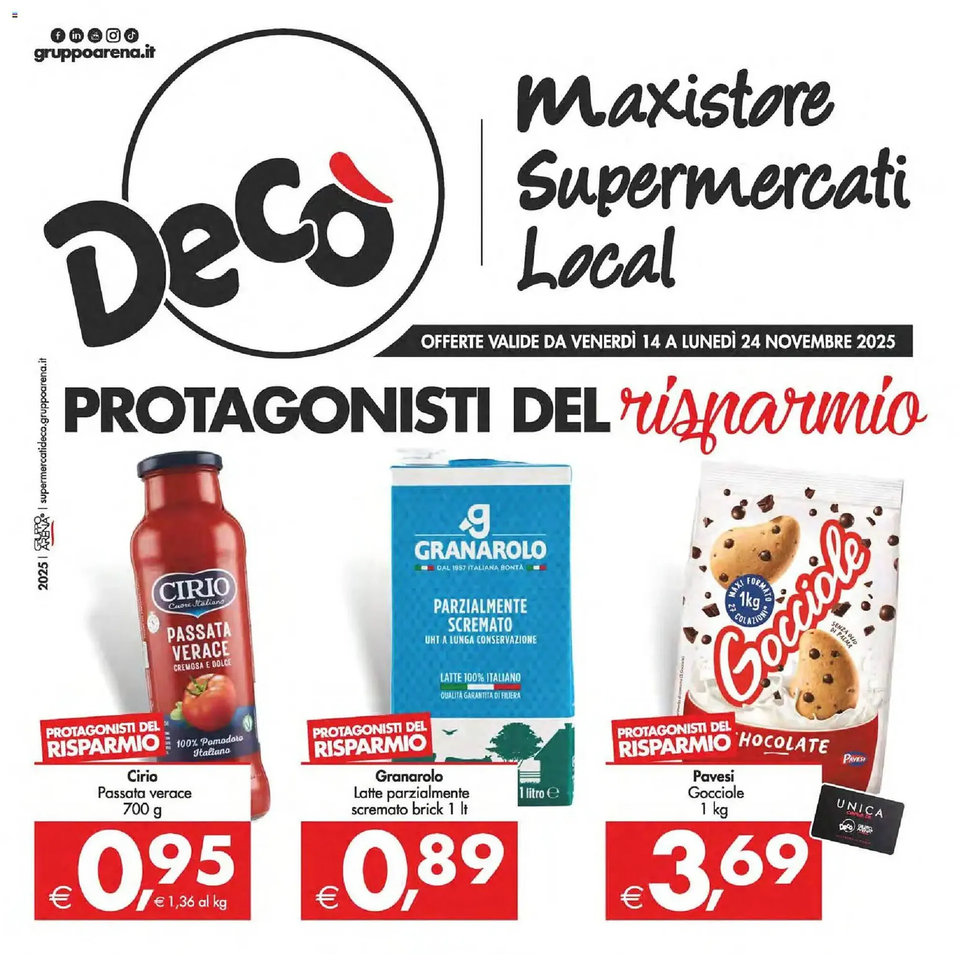 Volantino Deco Supermercati da 14 novembre a 24 novembre di 2025 - Pagina del volantino 1