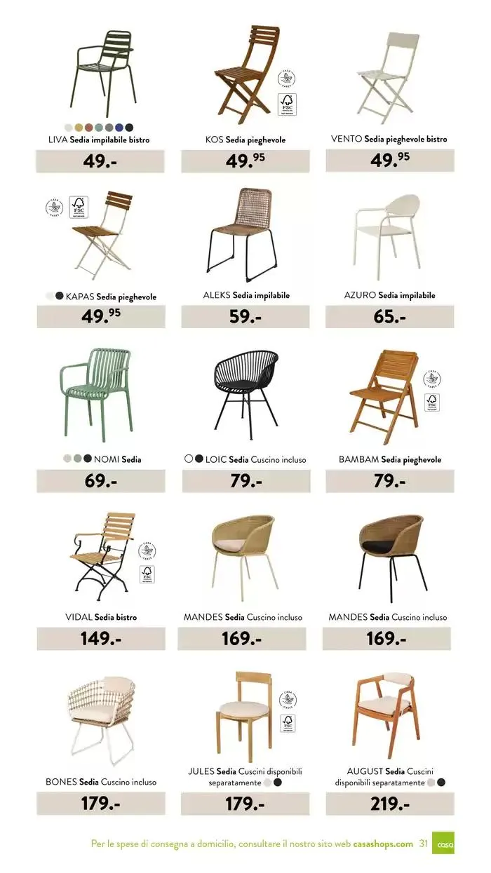 Collezione giardino 2025 da 3 marzo a 30 settembre di 2025 - Pagina del volantino 31