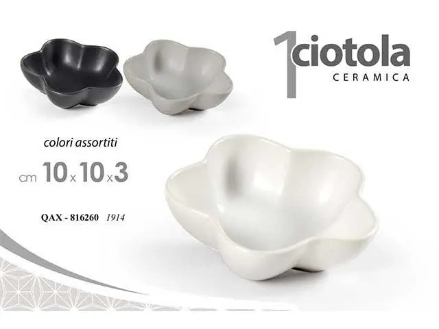 Gicos Assorted Flower Bowl 10x10x3cm