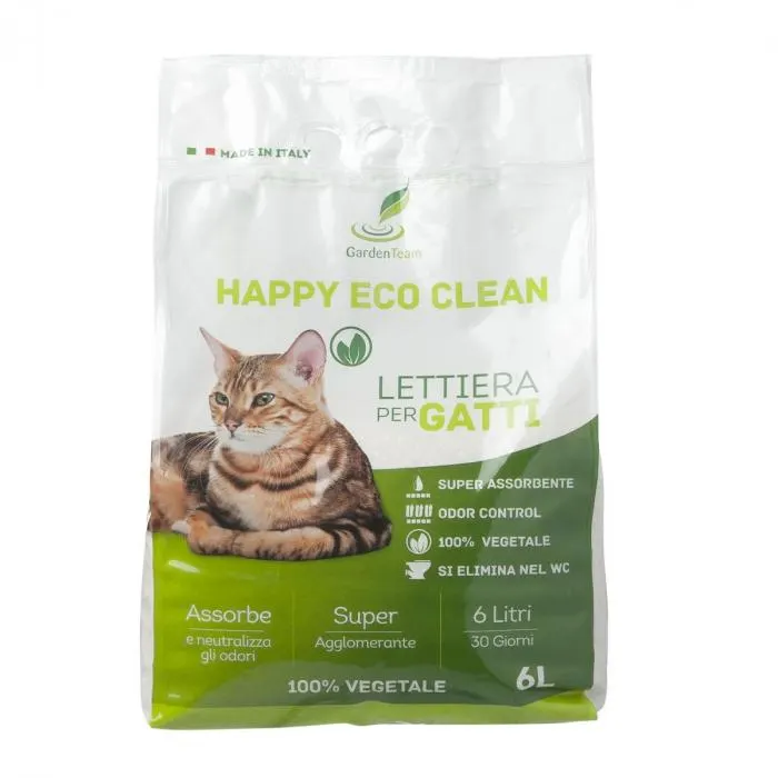 Happy Eco Clean lettiera per gatti 6L
