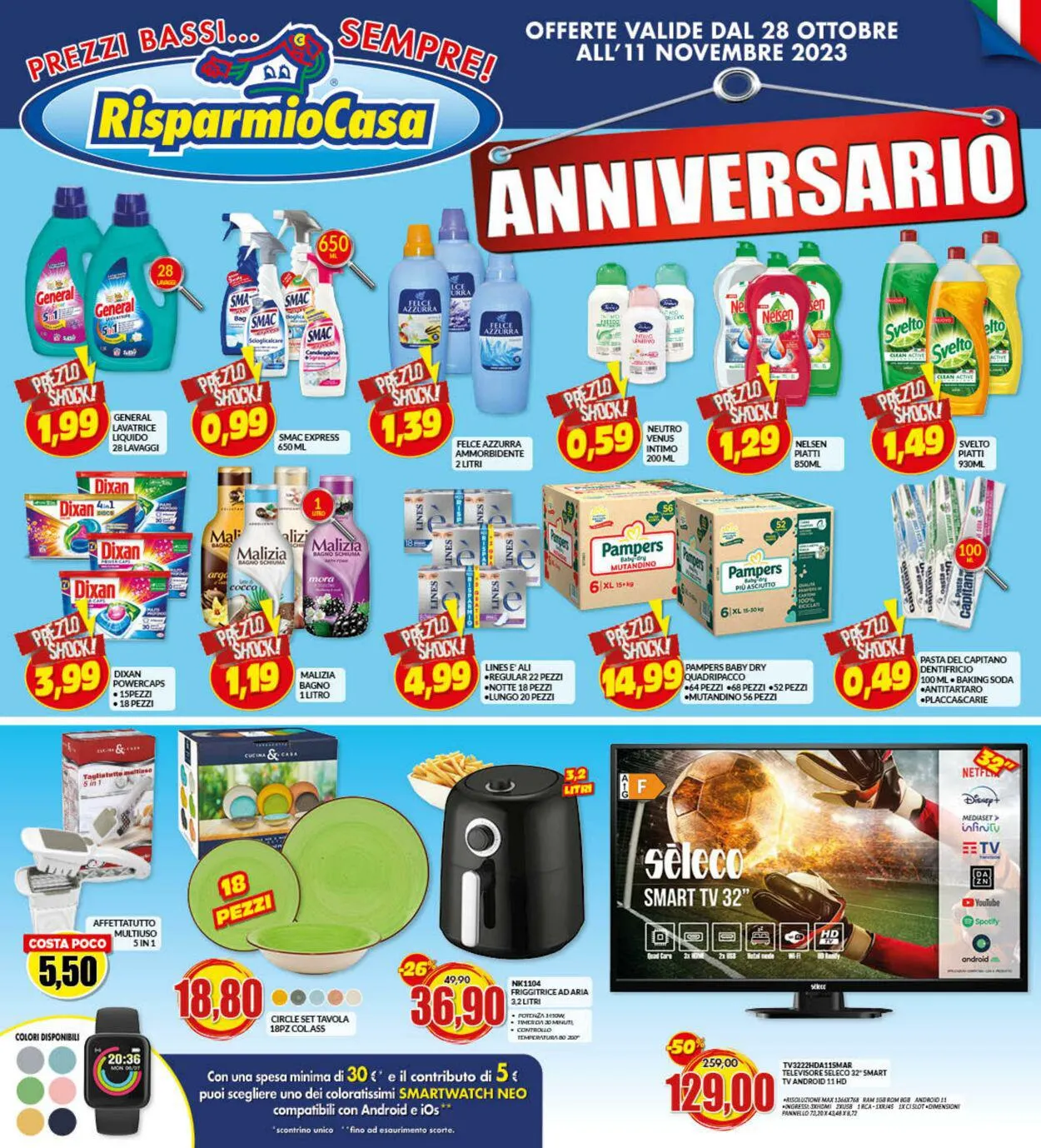 Risparmio Casa Volantino attuale da 28 ottobre a 11 novembre di 2023 - Pagina del volantino 1