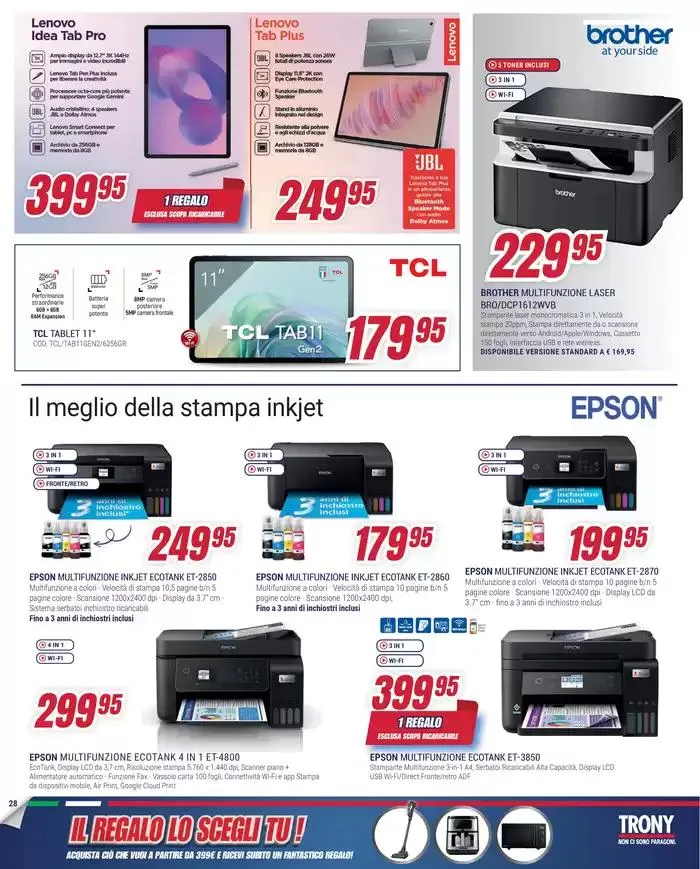 Il regalo lo scegli tu da Trony! da 12 aprile a 7 maggio di 2025 - Pagina del volantino 28
