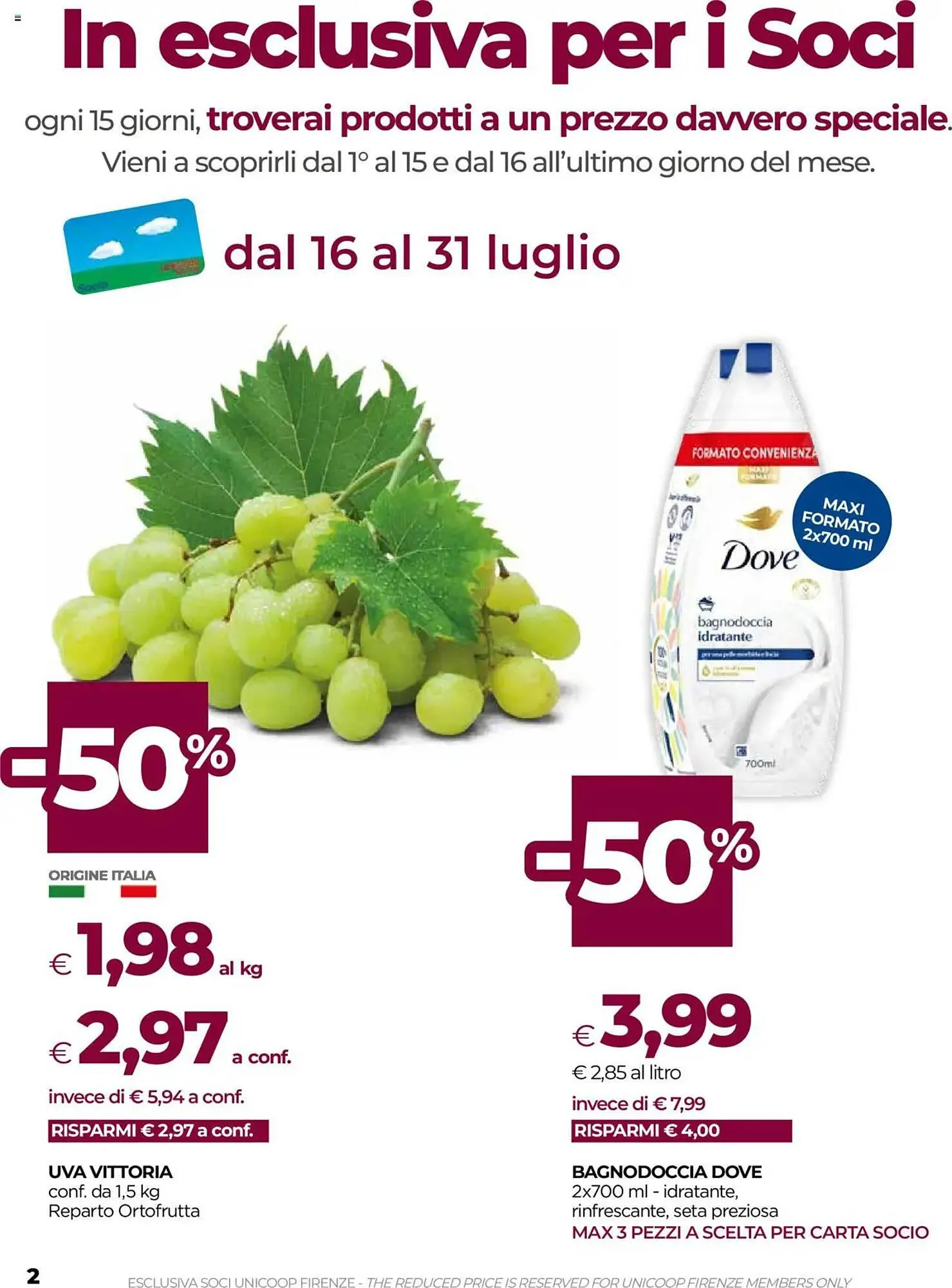 Volantino Unicoop da 17 luglio a 30 luglio di 2025 - Pagina del volantino 2