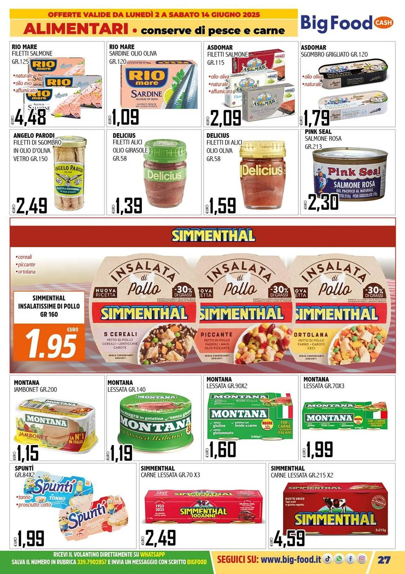 Volantino Big Food da 2 giugno a 14 giugno di 2025 - Pagina del volantino 27
