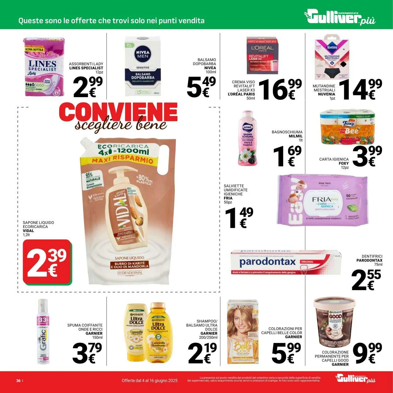 Gulliver Volantino attuale da 4 giugno a 16 giugno di 2025 - Pagina del volantino 36