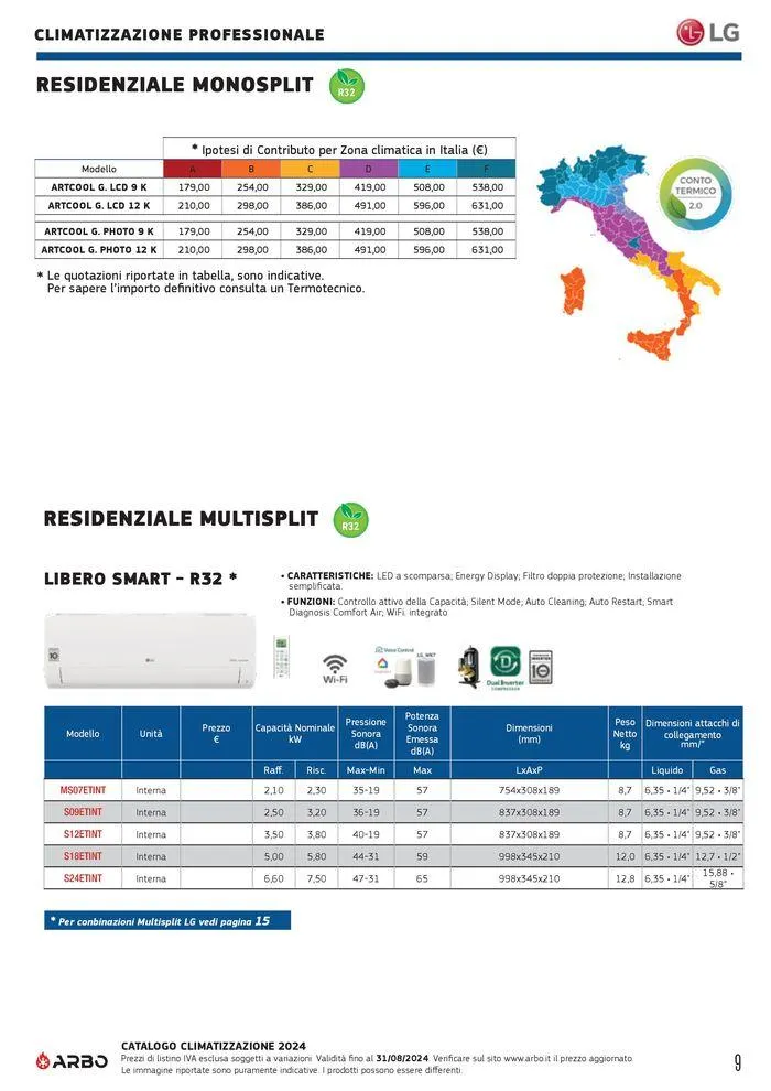 Catalogo climatizzazione 2024 da 17 maggio a 31 dicembre di 2024 - Pagina del volantino 9