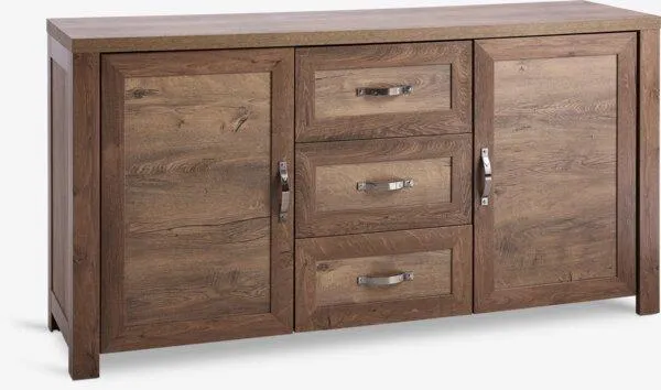 Credenza JUNGEN 2 ante 3 cassetti rovere selvatico