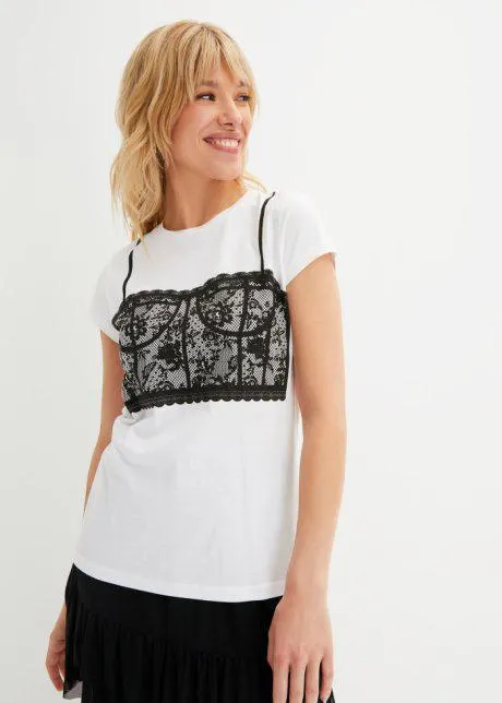 Maglia stampata in cotone biologico