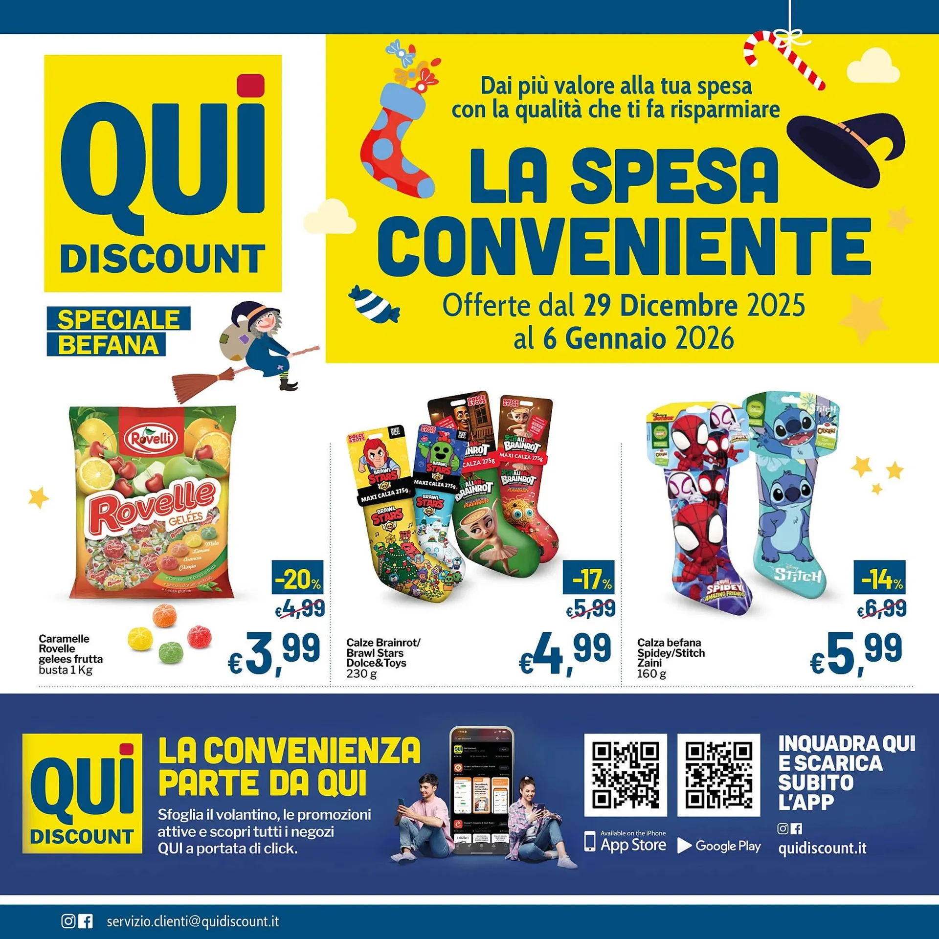 Volantino Qui Discount da 29 dicembre a 6 gennaio di 2026 - Pagina del volantino 1