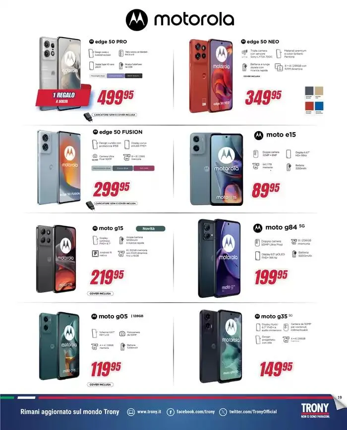 Il regalo lo scegli tu da Trony! da 12 aprile a 7 maggio di 2025 - Pagina del volantino 19