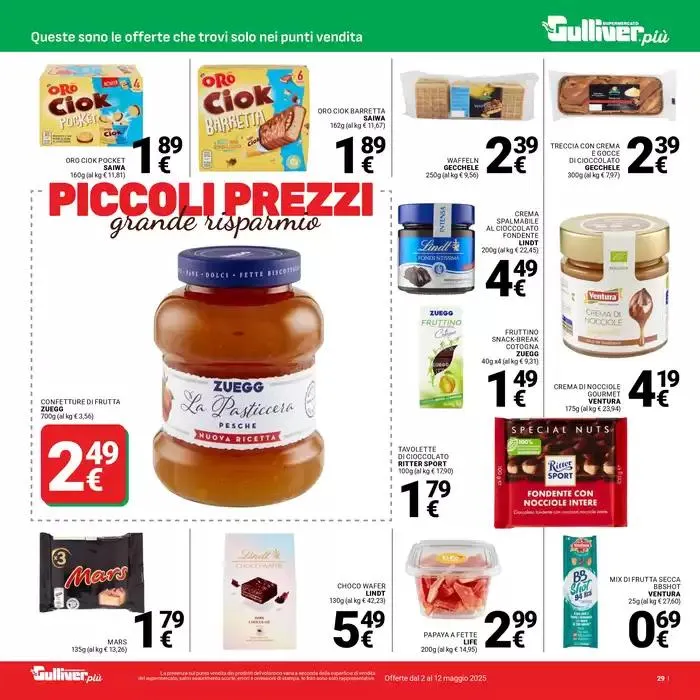 Piccoli prezzi da 2 maggio a 12 maggio di 2025 - Pagina del volantino 29