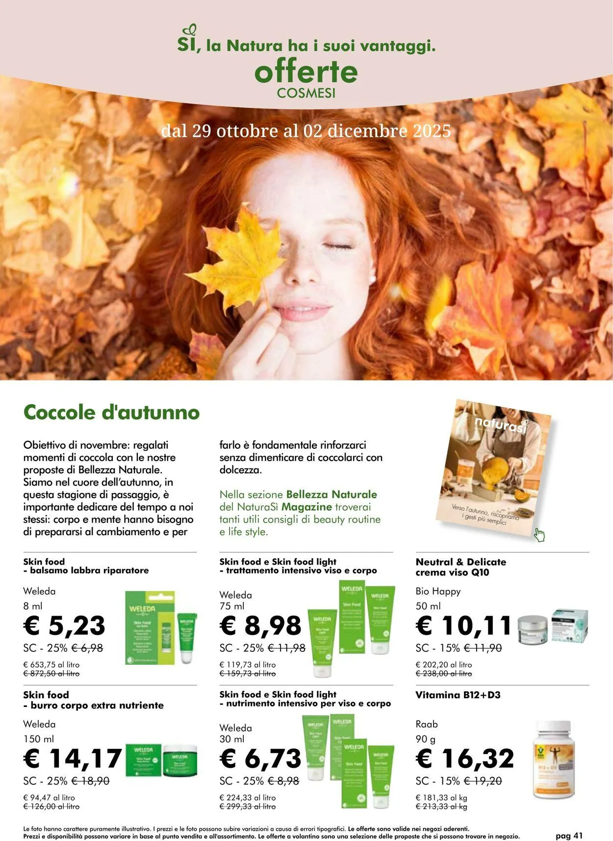Natura Sì Volantino attuale da 1 gennaio a 15 gennaio di 2026 - Pagina del volantino 41