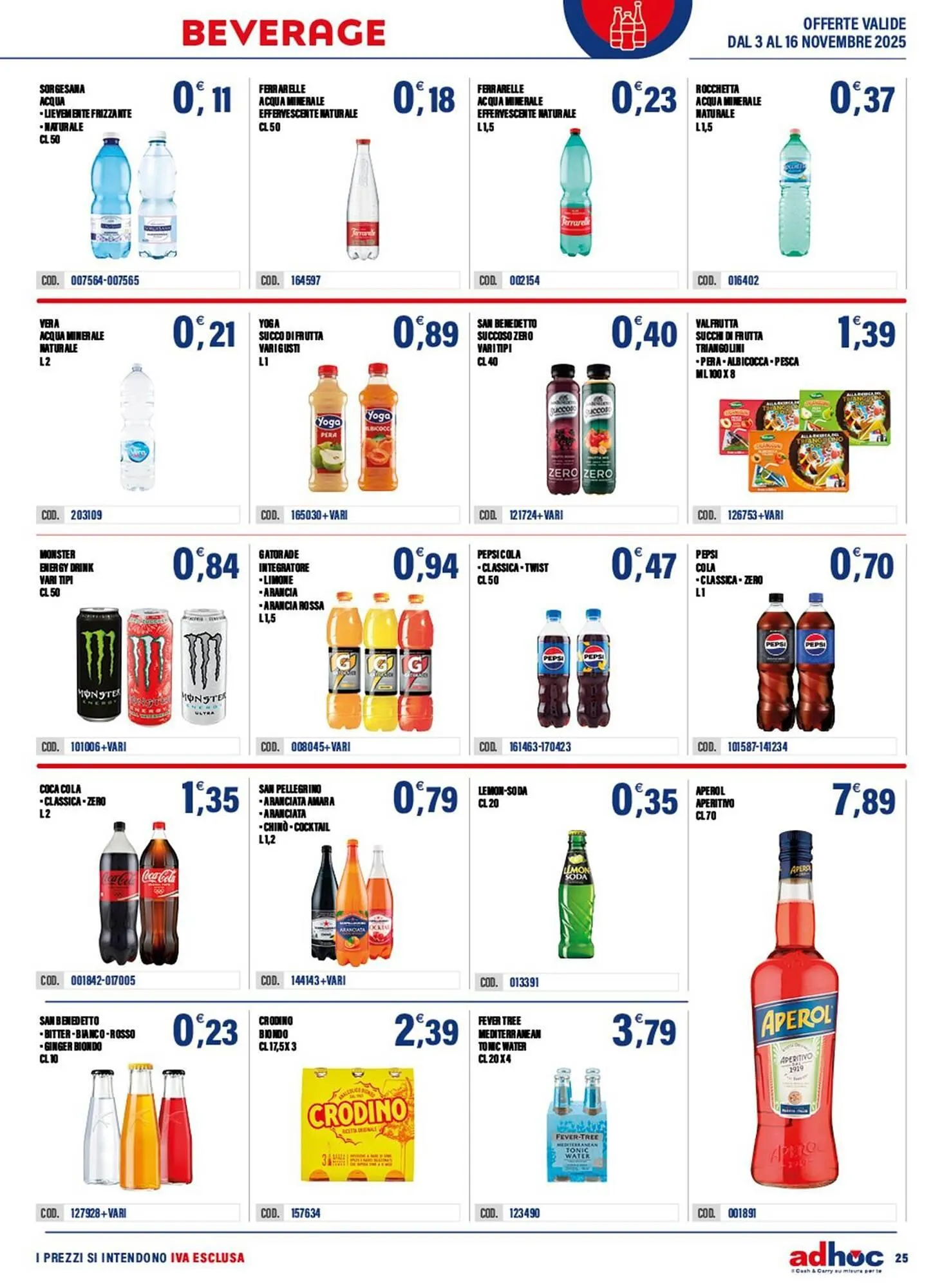 Volantino Adhoc da 3 novembre a 16 novembre di 2025 - Pagina del volantino 25
