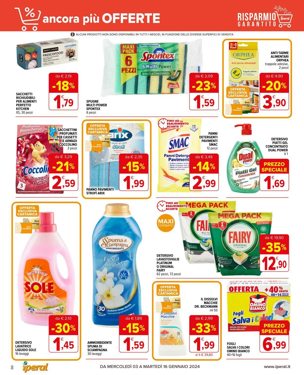 Iperal Volantino attuale da 3 gennaio a 16 gennaio di 2024 - Pagina del volantino 8