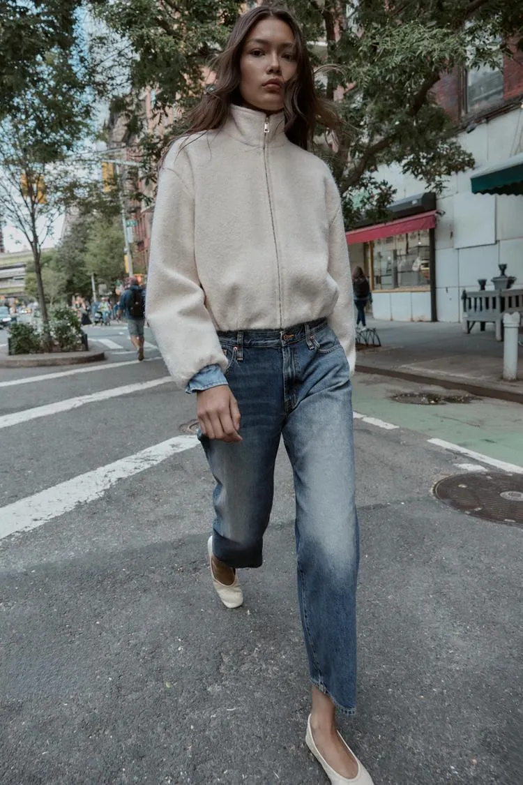 GIUBBOTTO BOUCLÉ COLLO ALTO