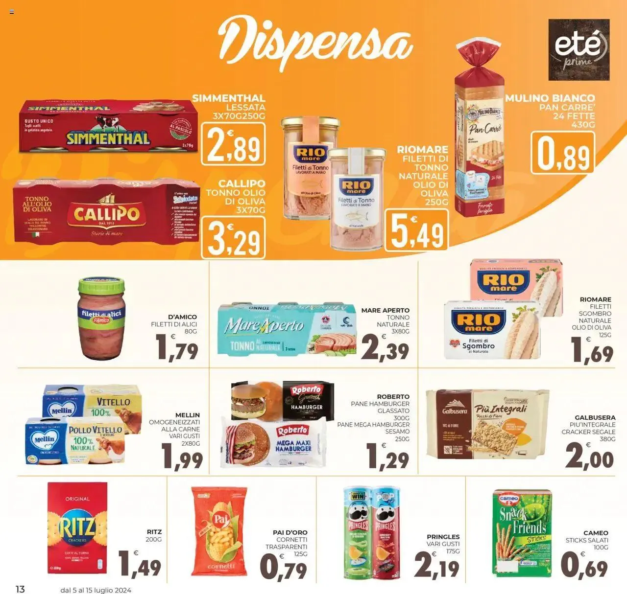 Volantino Eté Prime da 5 luglio a 15 luglio di 2024 - Pagina del volantino 13