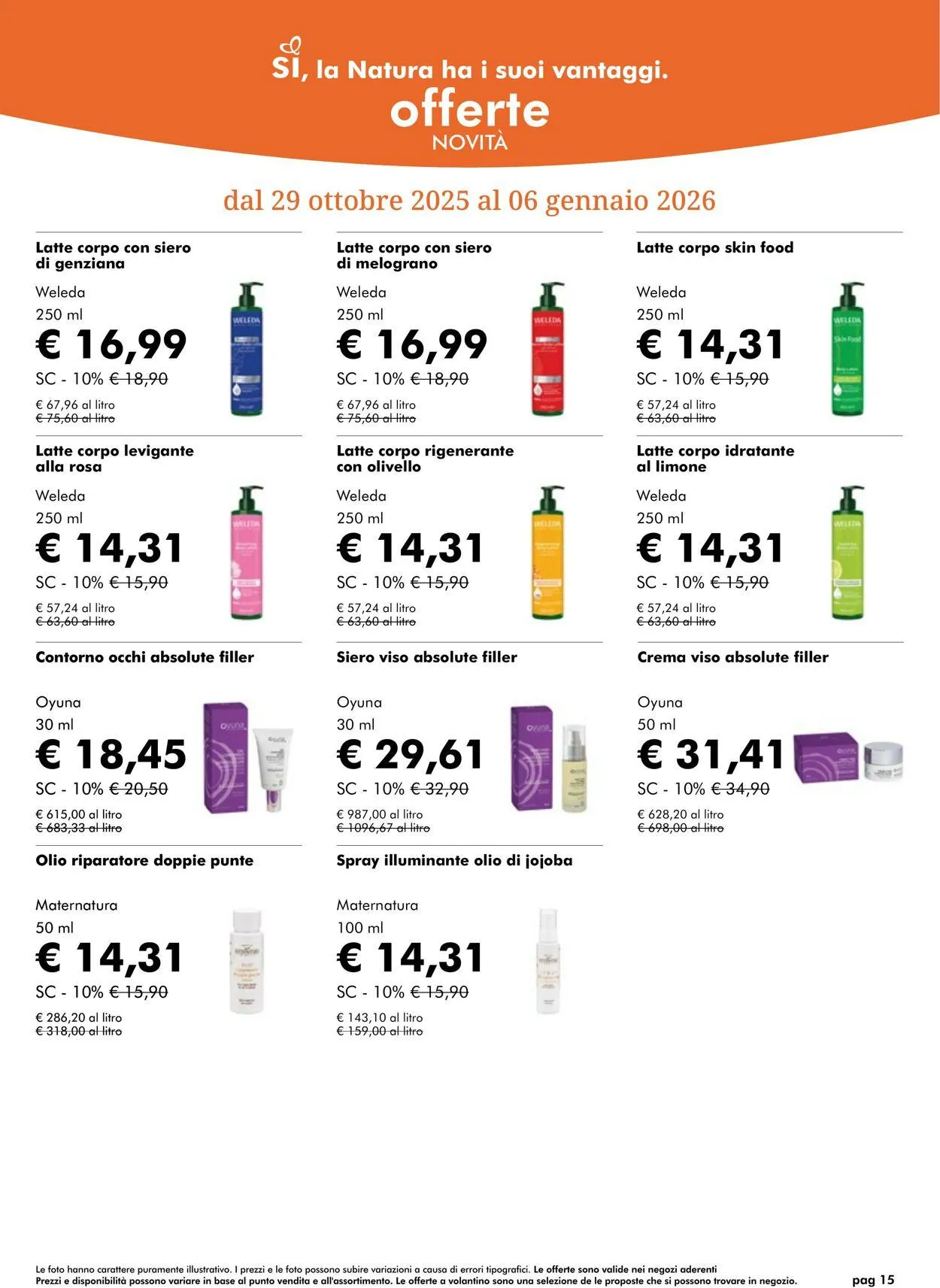 Natura Sì Volantino attuale da 15 gennaio a 29 gennaio di 2026 - Pagina del volantino 15