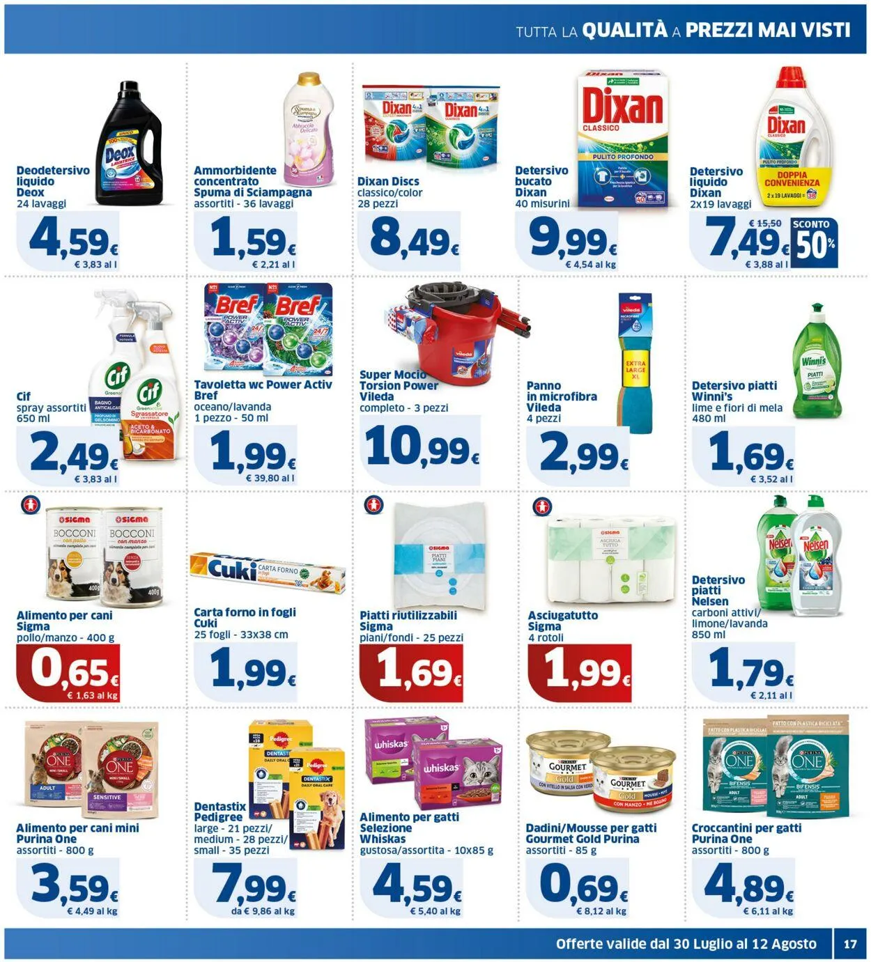 Sigma - Bologna Volantino attuale da 30 luglio a 12 agosto di 2025 - Pagina del volantino 17