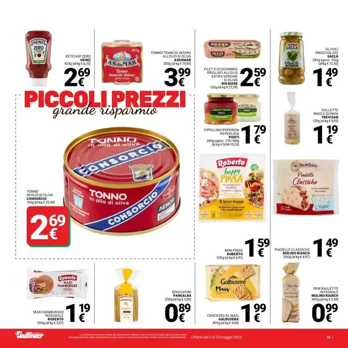 Piccoli prezzi da 2 maggio a 12 maggio di 2025 - Pagina del volantino 15