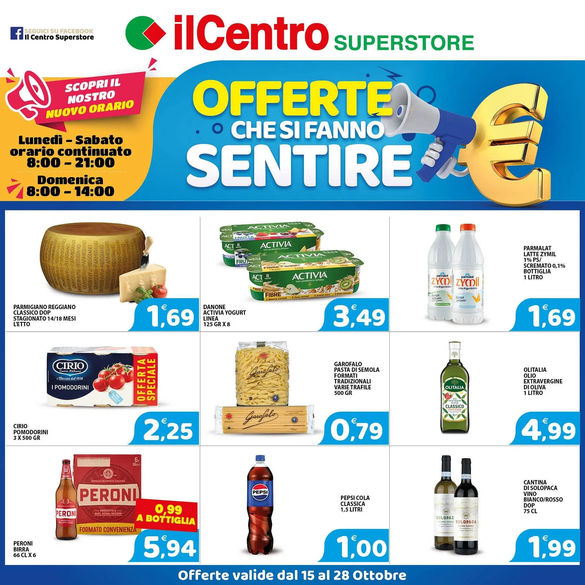 Volantino Il Centro Superstore da 15 ottobre a 28 ottobre di 2025 - Pagina del volantino 1