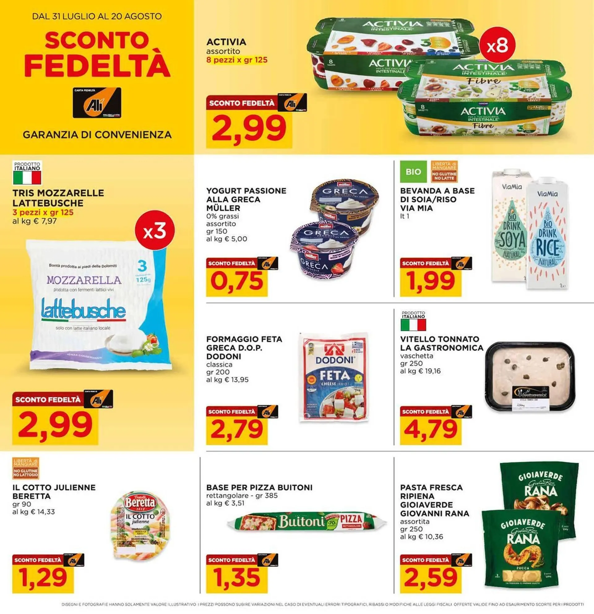 Volantino Alì Supermercati da 31 luglio a 20 agosto di 2025 - Pagina del volantino 14